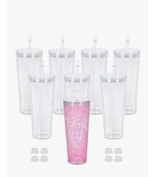 24 ounce Snowglobe Tumbler